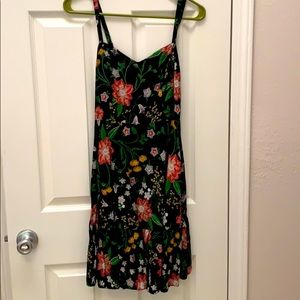 Black floral dress